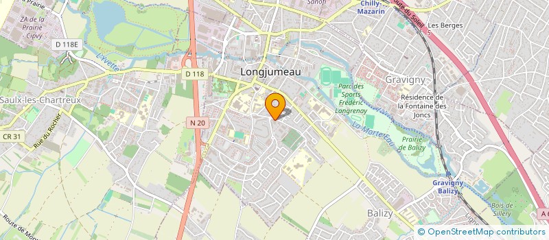 localisation de l'entreprise EUROPEENNE D'INFORMATIQUE à LONGJUMEAU