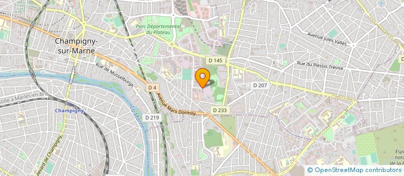 localisation de l'entreprise EUROPEENNE DE BATIMENT à CHAMPIGNY-SUR-MARNE