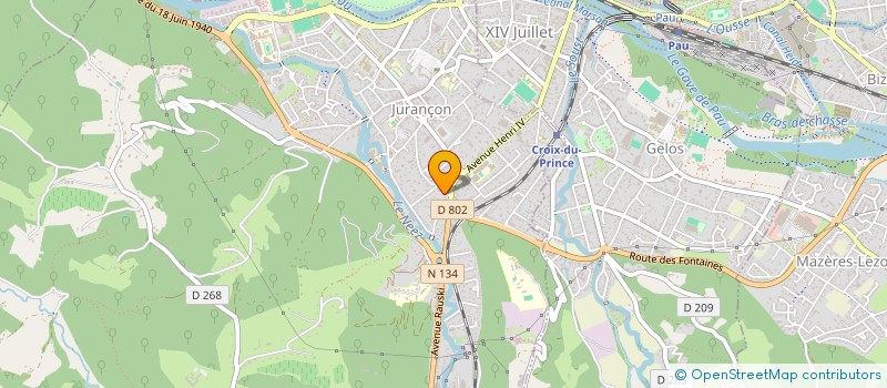 localisation de l'entreprise EUROPEENNE DE BATIMENT  MAZERES-LEZONS