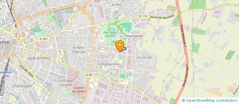 localisation de l'entreprise EUROPEENNE DE CHIMIE INDUSTRIELLE à VALENCE