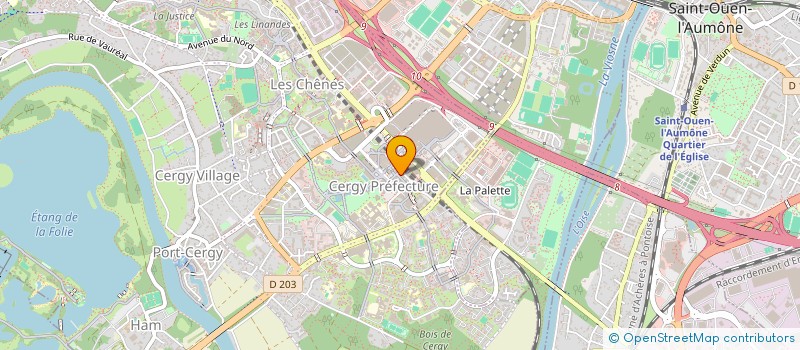 localisation de l'entreprise EUROPEENNE DE CIRCULATION SARL à CERGY