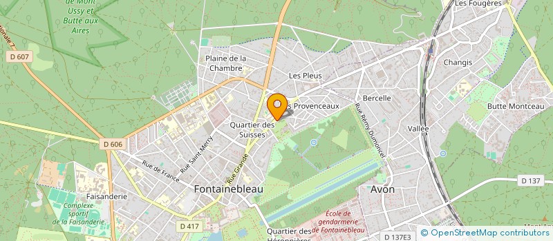 localisation de l'entreprise EUROPEENNE DE CONDUITE  FONTAINEBLEAU