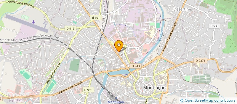 localisation de l'entreprise EUROPEENNE DE CONSEIL à MONTLUCON