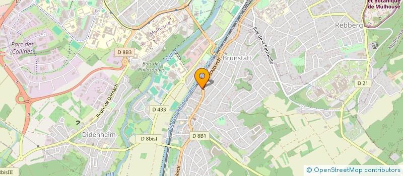 localisation de l'entreprise EUROPEENNE DE CONSTRUCTION ET RENOVATION à BRUNSTATT-DIDENHEIM