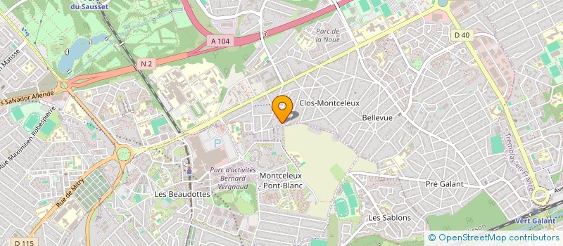 localisation de l'entreprise EUROPEENNE DE CONSTRUCTION IMMOBILIERE à VILLEPINTE