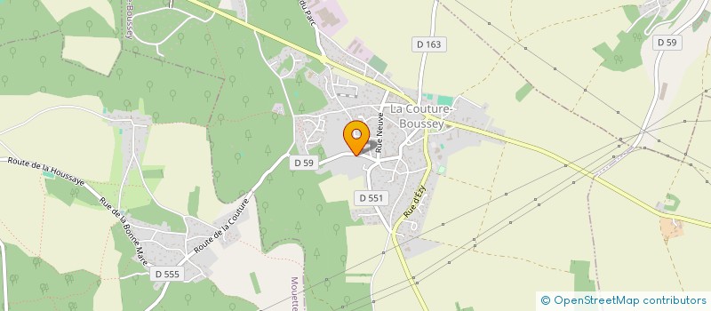 localisation de l'entreprise EUROPEENNE DE COURTAGE BOISSIERE  LA COUTURE-BOUSSEY