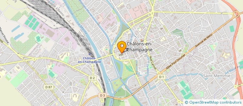 localisation de l'entreprise EUROPEENNE DE DECHETS à CHALONS-EN-CHAMPAGNE