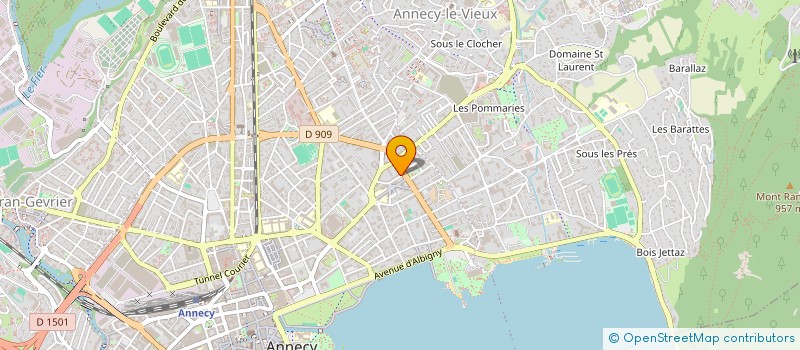 localisation de l'entreprise EUROPEENNE DE DIFFUSION MODERNE à ANNECY