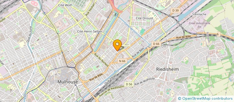 localisation de l'entreprise EUROPEENNE DE DIFFUSION PLASTIQUE SARL à MULHOUSE