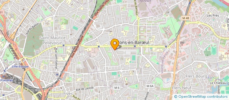 localisation de l'entreprise EUROPEENNE DE DISTRIBUTION à MONS-EN-BARŒUL
