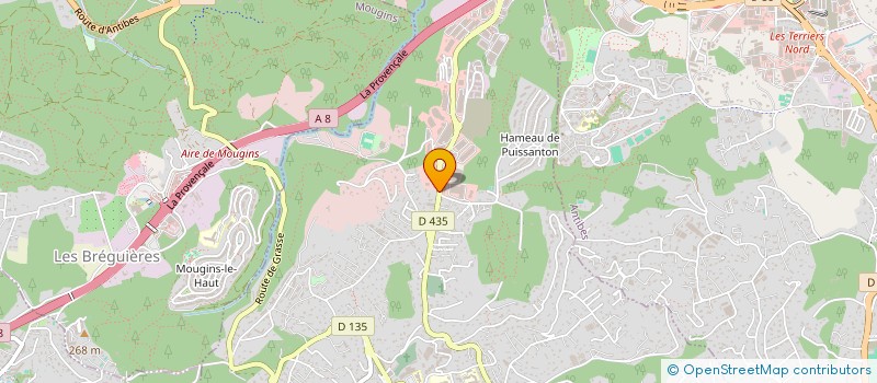 localisation de l'entreprise EUROPEENNE DE DISTRIBUTION ALIMENTAIRE  VALLAURIS