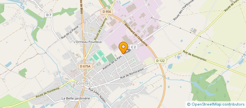 localisation de l'entreprise EUROPEENNE DE DISTRIBUTION DE PIECES INDUSTRIELLES PAR ABREVIATION E.D.P.I.  LE CONTROIS-EN-SOLOGNE