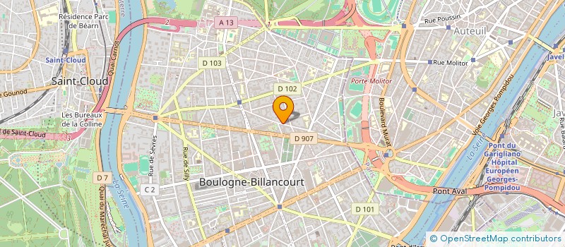 localisation de l'entreprise EUROPEENNE DE GESTION à BOULOGNE-BILLANCOURT