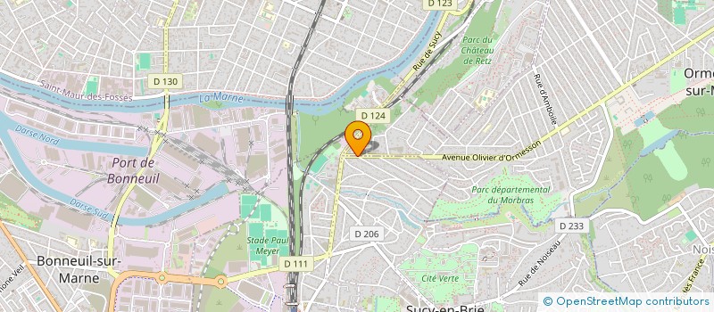 localisation de l'entreprise EUROPEENNE DE L'IMMOBILIER  ORMESSON-SUR-MARNE