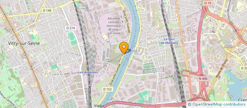 localisation de l'entreprise EUROPEENNE DE LAQUAGE ET VERNISSAGE  VITRY-SUR-SEINE