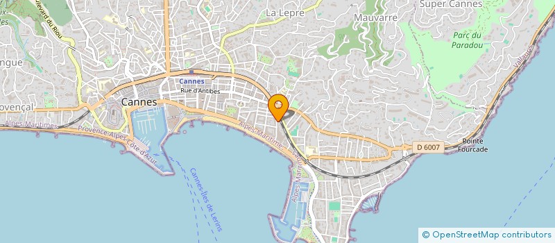 localisation de l'entreprise EUROPEENNE DE LOCATION à CANNES