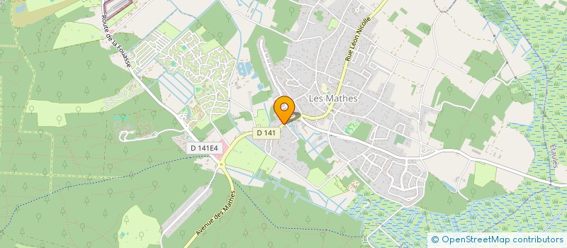 localisation de l'entreprise EUROPEENNE DE LOCATION ET DE TRAVAUX PUB à LES MATHES