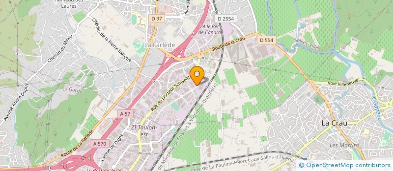 localisation de l'entreprise EUROPEENNE DE LUBRIFIANTS à LA FARLEDE