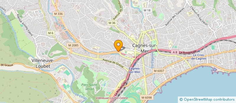 localisation de l'entreprise EUROPEENNE DE MACONNERIE à CAGNES-SUR-MER
