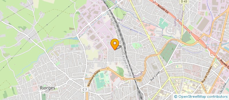 localisation de l'entreprise EUROPEENNE DE MENUISERIE DU BATIMENT EMB à RIORGES