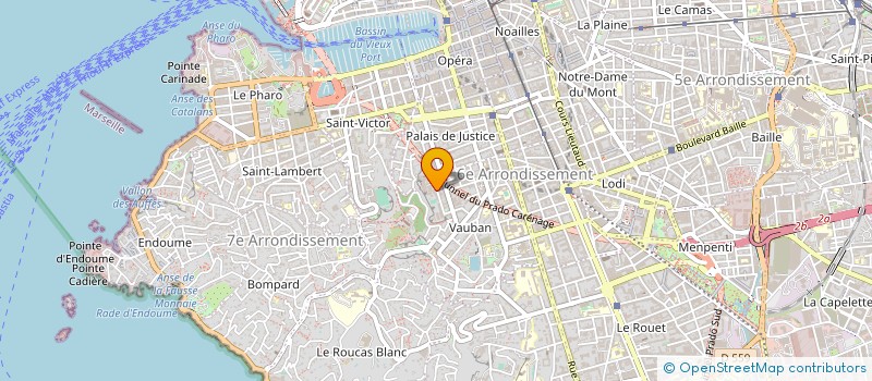localisation de l'entreprise EUROPEENNE DE NETTOYAGE SUD à MARSEILLE
