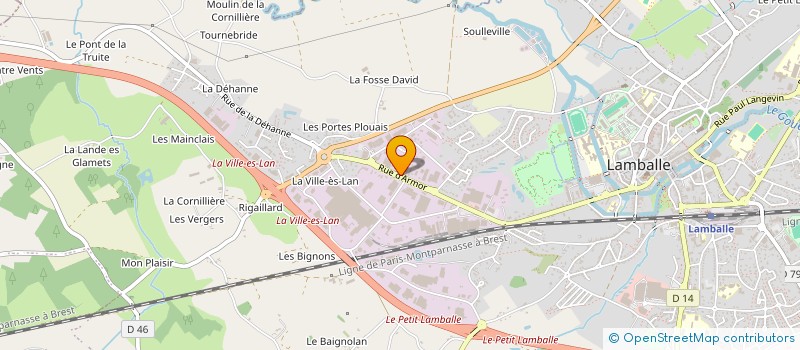 localisation de l'entreprise EUROPEENNE DE PANNEAUX COMPOSITES à LAMBALLE-ARMOR