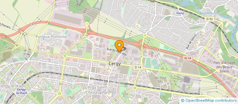 localisation de l'entreprise EUROPEENNE DE PATISSERIE INDUSTRIELLE à CERGY