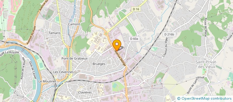 localisation de l'entreprise EUROPEENNE DE POUTRES ET PROFILES  ALES