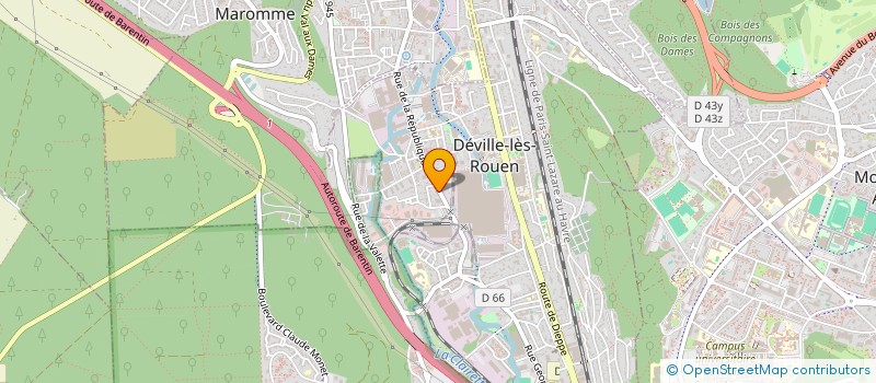 localisation de l'entreprise EUROPEENNE DE PREFABRICATION à DEVILLE-LES-ROUEN