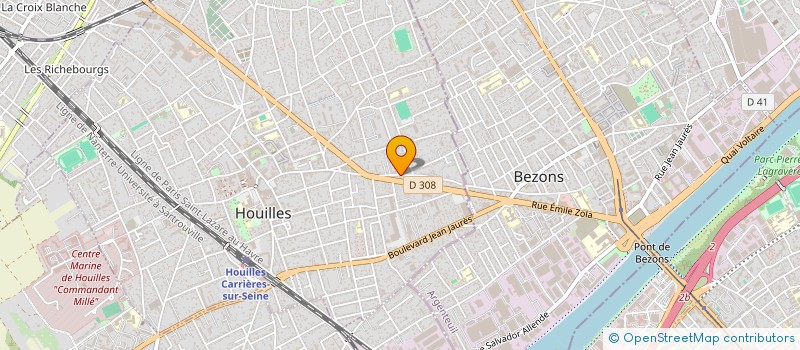 localisation de l'entreprise EUROPEENNE DE PRESTATIONS SARL à HOUILLES