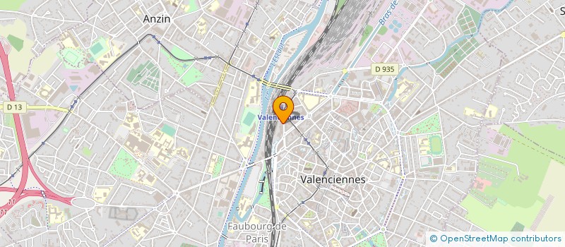 localisation de l'entreprise EUROPEENNE DE RESTAURATION à VALENCIENNES