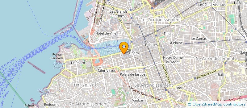 localisation de l'entreprise EUROPEENNE DE RESTAURATION à MARSEILLE