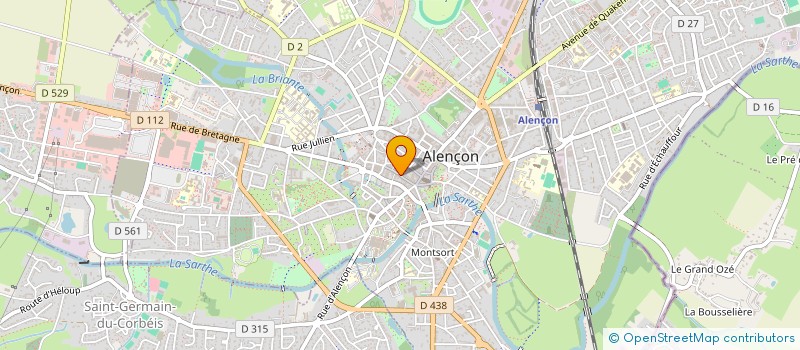 localisation de l'entreprise EUROPEENNE DE RESTAURATION RAPIDE à ALENCON