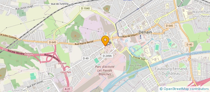 localisation de l'entreprise EUROPEENNE DE ROBOTIQUE ET D AUTOMATISME à DENAIN