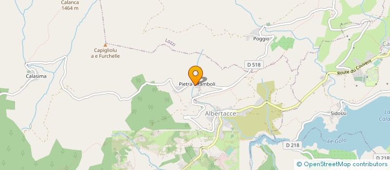 localisation de l'entreprise EUROPEENNE DE ROCHE CORSE à ALBERTACCE