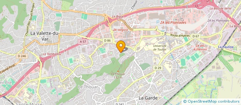 localisation de l'entreprise EUROPEENNE DE SERVICES  LA VALETTE DU VAR