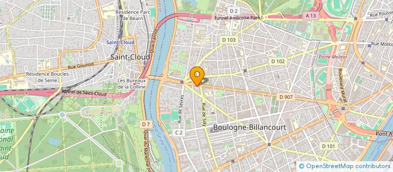 localisation de l'entreprise EUROPEENNE DE TECHNIQUE DES SOLS à BOULOGNE-BILLANCOURT