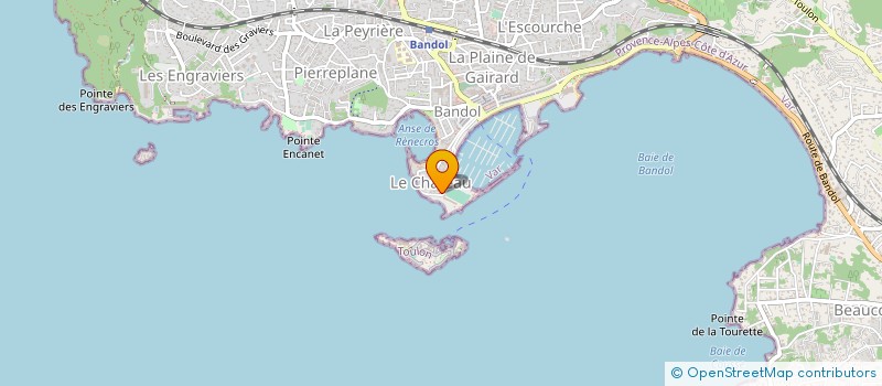 localisation de l'entreprise EUROPEENNE DE TEXTILE MARITIME à BANDOL