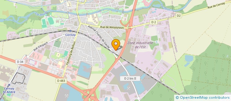 localisation de l'entreprise EUROPEENNE DE TRAITEMENT THERMIQUE à CERNAY