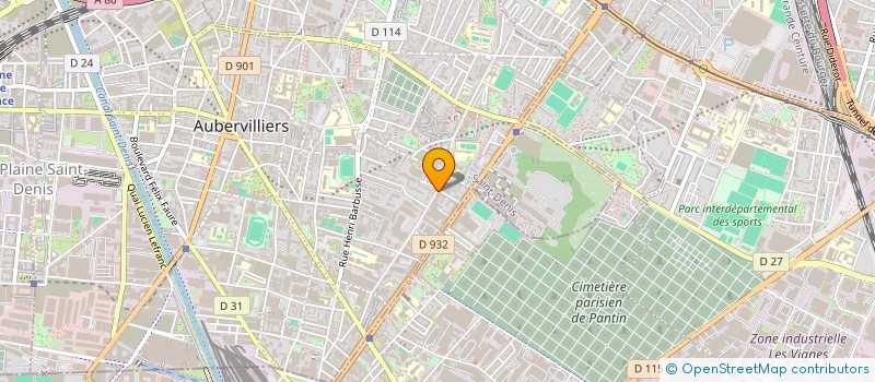localisation de l'entreprise EUROPEENNE DE TRANSACTIONS ET SERVICES à AUBERVILLIERS
