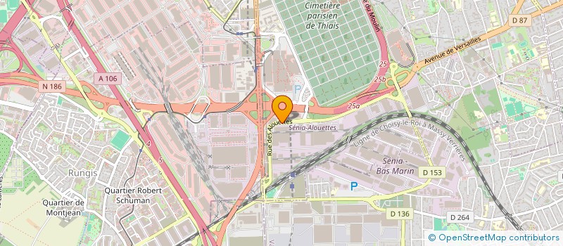 localisation de l'entreprise EUROPEENNE DE TRANSPORT ET DISTRIBUTION  THIAIS