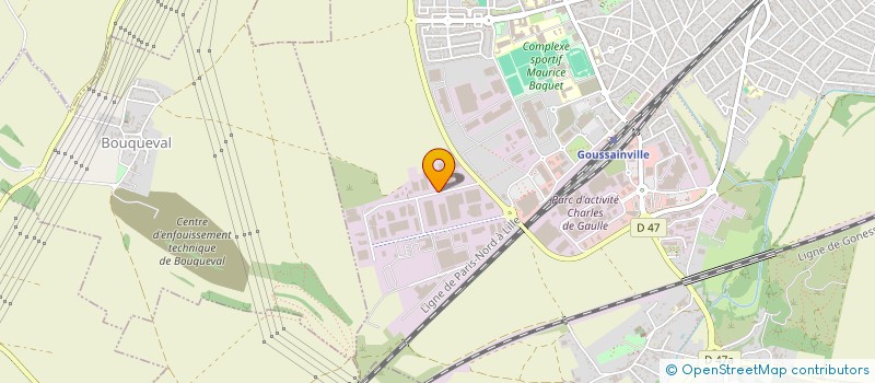 localisation de l'entreprise EUROPEENNE DE TRANSPORT NAVAL ET AERIEN  GOUSSAINVILLE