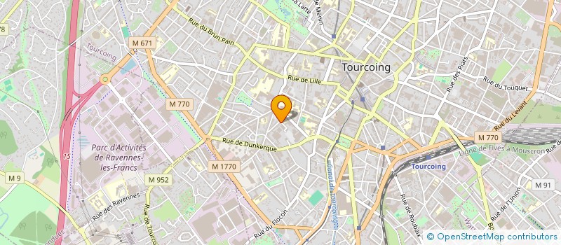 localisation de l'entreprise EUROPEENNE DE TRI ET CONDITIONNEMENT à TOURCOING