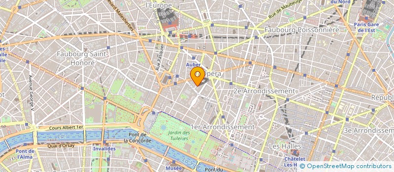 localisation de l'entreprise EUROPEENNE DE VENTES à PARIS