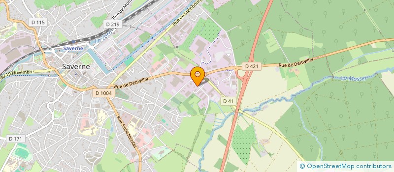 localisation de l'entreprise EUROPEENNE DECONTAMINATION SAS EURODEC à SAVERNE