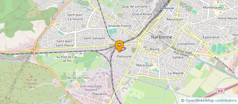 localisation de l'entreprise EUROPEENNE DES EAUX & DE L EVIRONNEMENT  NARBONNE