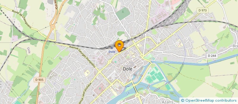 localisation de l'entreprise EUROPEENNE DES PARTICULIERS SARL à DOLE