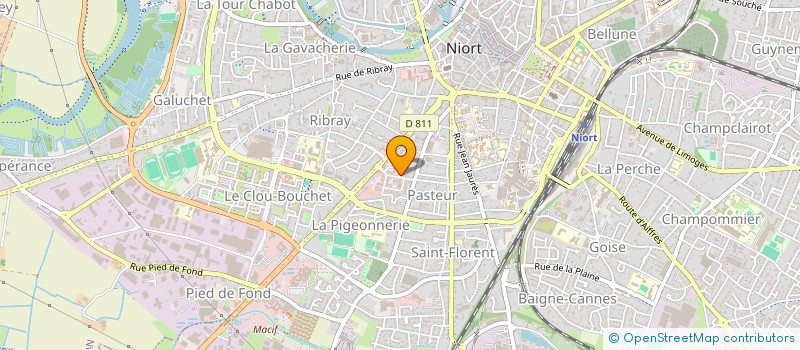 localisation de l'entreprise EUROPEENNE DES VIANDES à NIORT