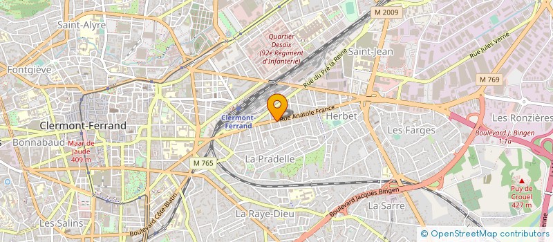 localisation de l'entreprise EUROPEENNE DIFFUS EMISSION PRODUC IMAGES à CLERMONT-FERRAND