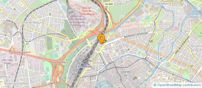 localisation de l'entreprise EUROPEENNE DU BATIMENT à STRASBOURG
